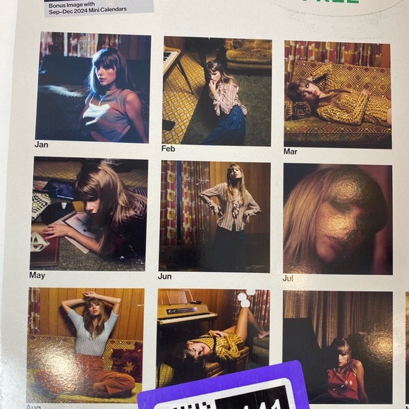 Taylor Swift Official Calendar 2025 16 month Events Wall Calendar NEW - Picture 5 of 7